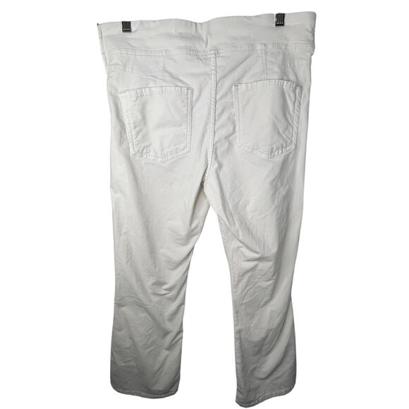 Free People Soft Side Zipper Pants In My Feelings Velvet Crop Slim Flare Vintage - Picture 8 of 11